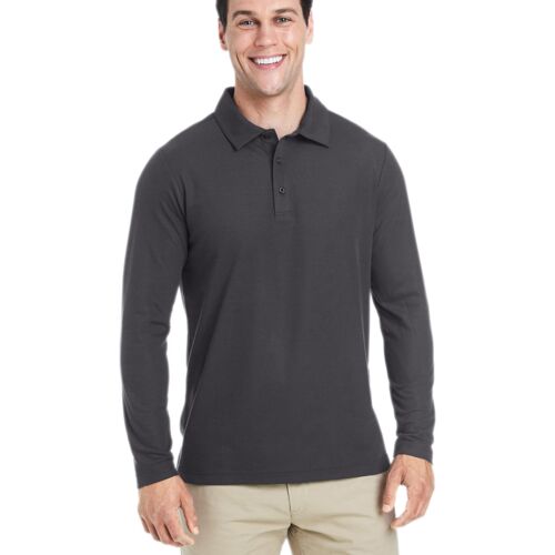 Men's Fusion ChromaSoft™ Long-Sleeve Pique Polo Thumbnail