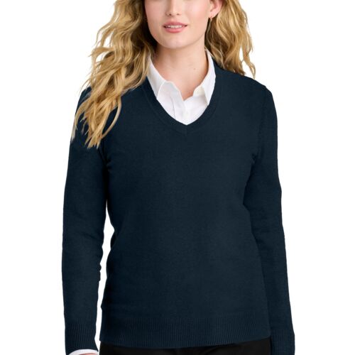 Women's Easy Care V Neck Sweater Thumbnail
