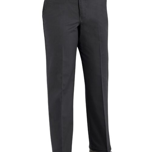 Women's Extended Sizes Plain Front Cotton Pants Thumbnail