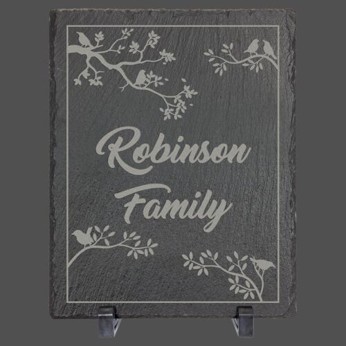 10" x 8" Rectangle Slate Decor with Plastic Feet Thumbnail