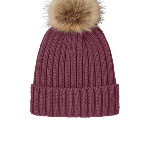 Faux Fur Pom Beanie Thumbnail